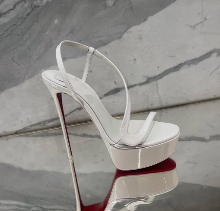 Summer Light Clothing - Metallic Leather Platform Stilettos Sandals sexy