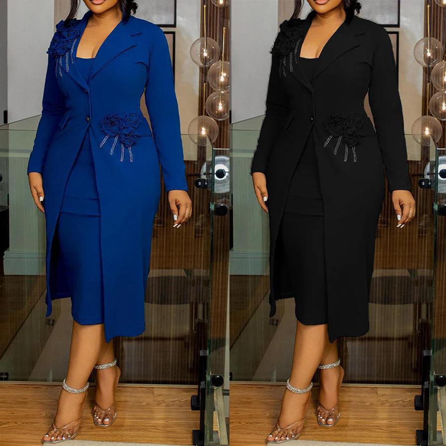 Summer Clothing Linen - Women Dress Sets Two Pieces Set
