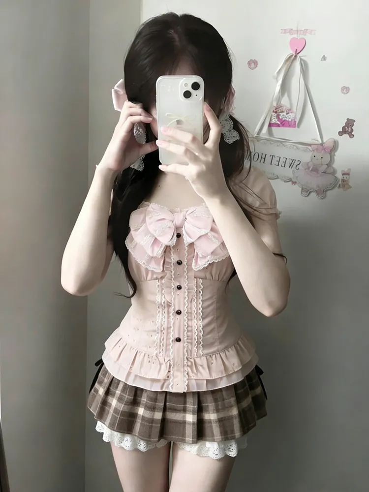 Summer Alt Clothing - Japanese Sweet Three Piece Set Women