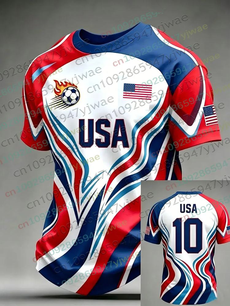 Summer Clothing For Teens - 2026 America Soccer Jersey for Men