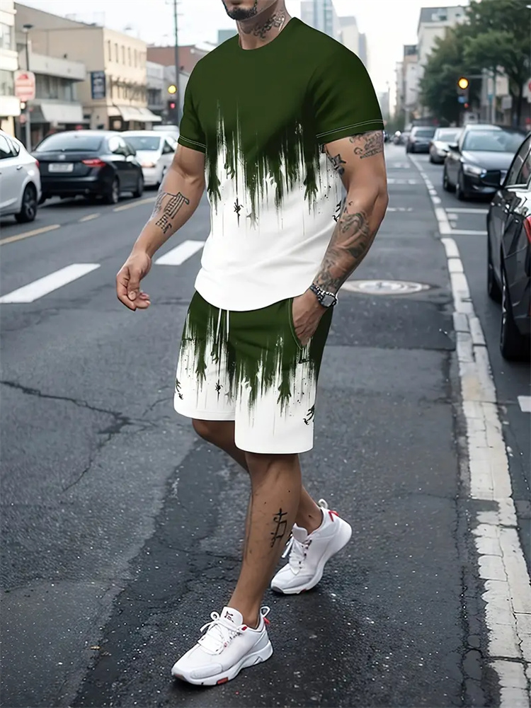 Men Women Gradient Texture T-s - Summer Alt Clothing 评论和价格