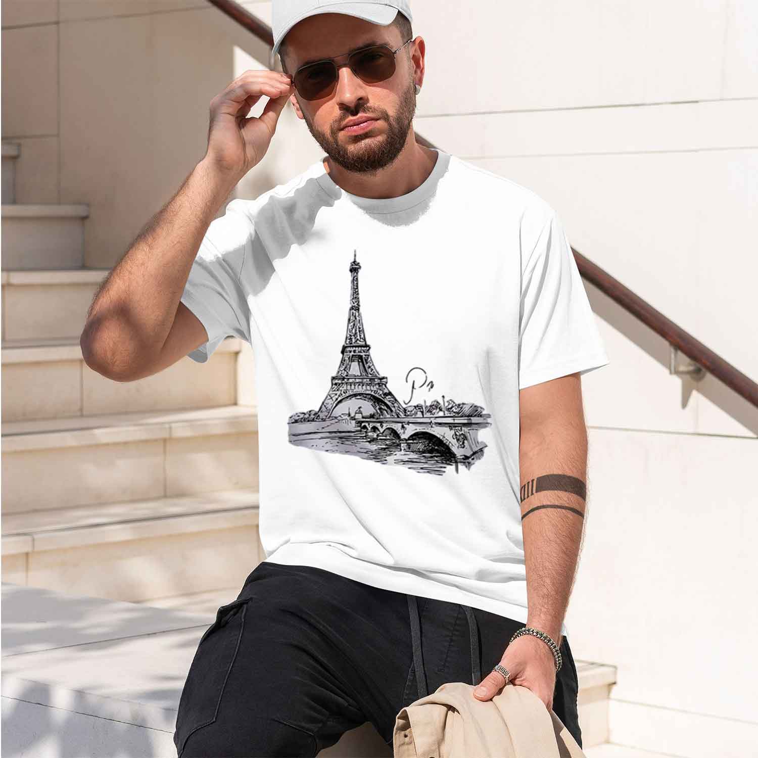 Women's 90s T Shirt Paris Prin - Summer Clothing In Paris 评论和价格