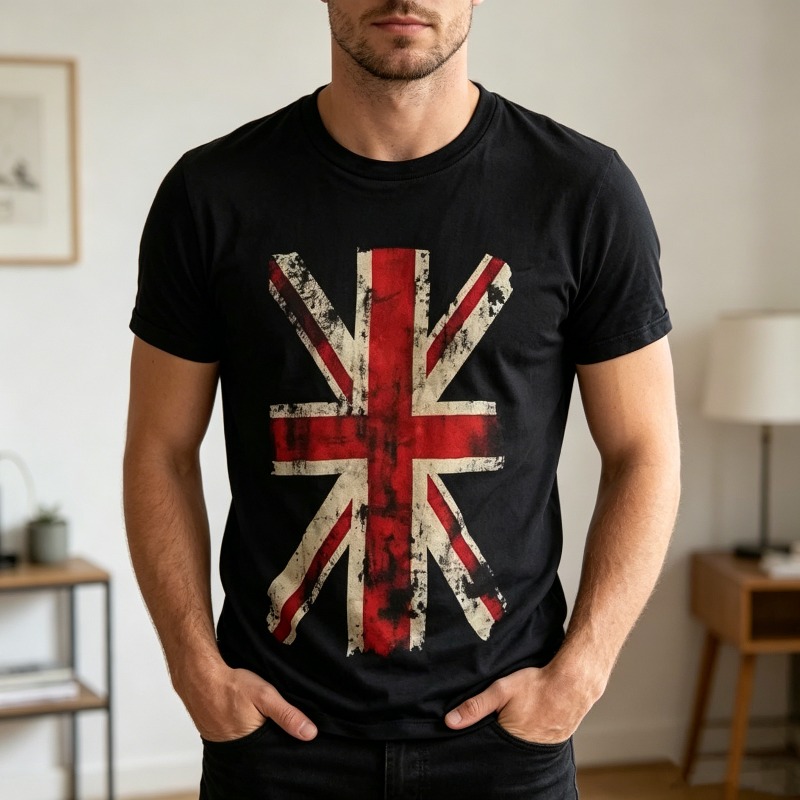 Union Jack Graphic Tshirt Vint - Summer Clothing Uk 评论和价格