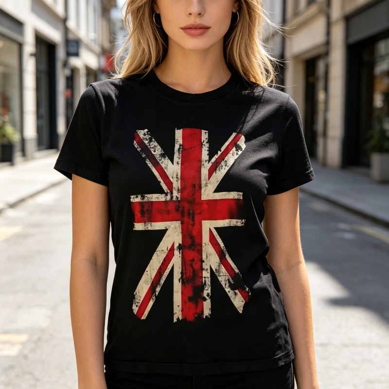 Union Jack Graphic Tshirt Vint - Summer Clothing Uk 评论和价格