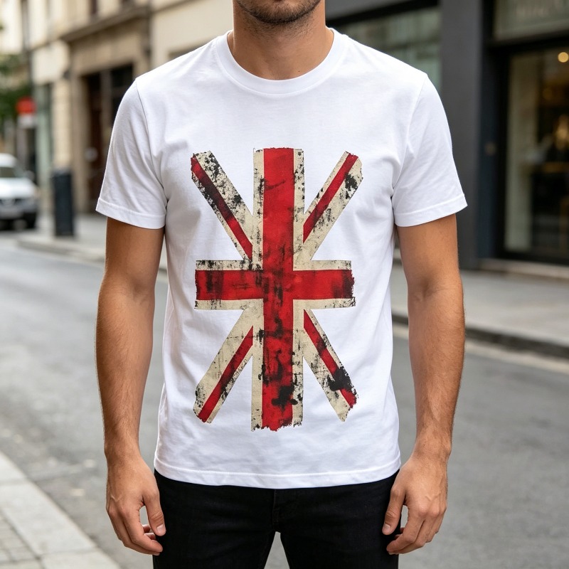 Union Jack Graphic Tshirt Vint - Summer Clothing Uk 评论和价格