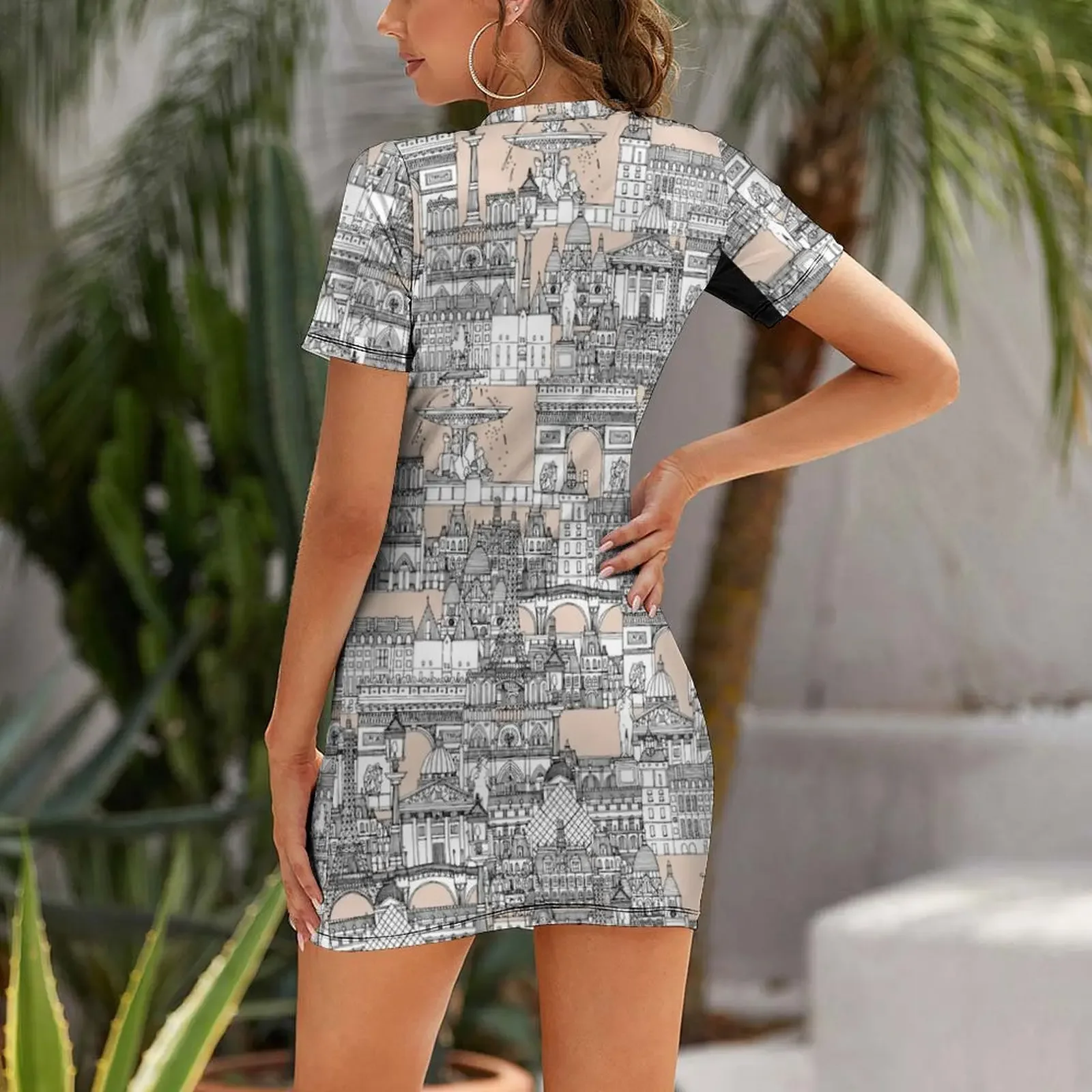 Paris toile sugar pink Short-S - Summer Clothing In Paris 评论和价格