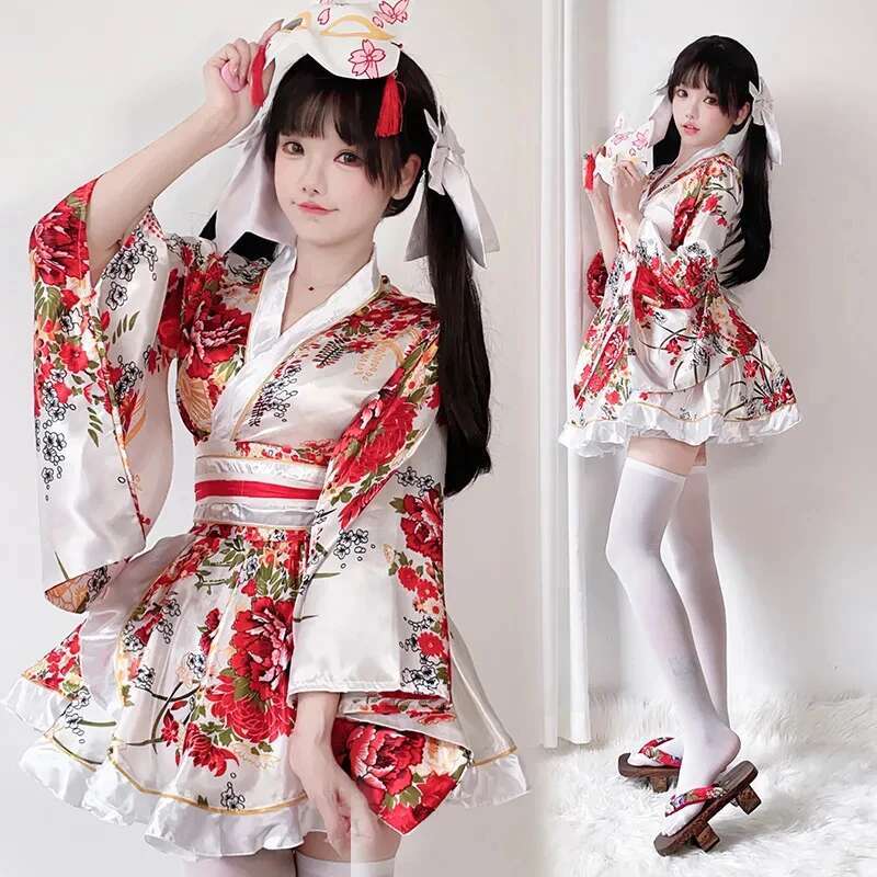 Japanese Modified Kimono Dress - Summer Alt Clothing 评论和价格
