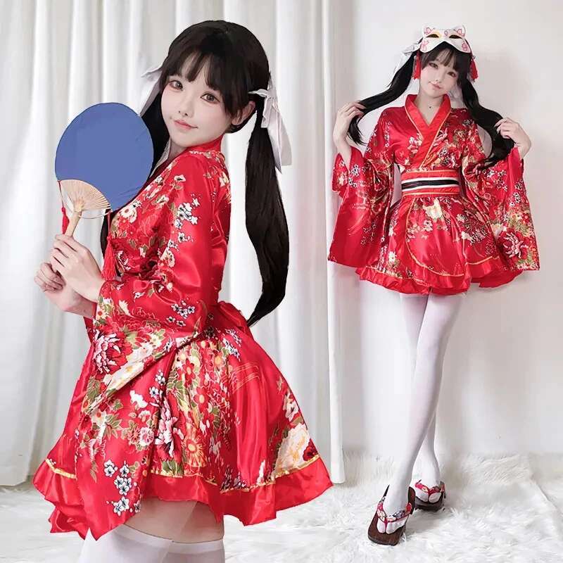 Japanese Modified Kimono Dress - Summer Alt Clothing 评论和价格