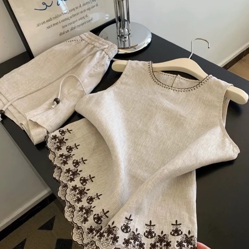 Simple Old Money Style Cotton  - Summer Clothing Linen 评论和价格
