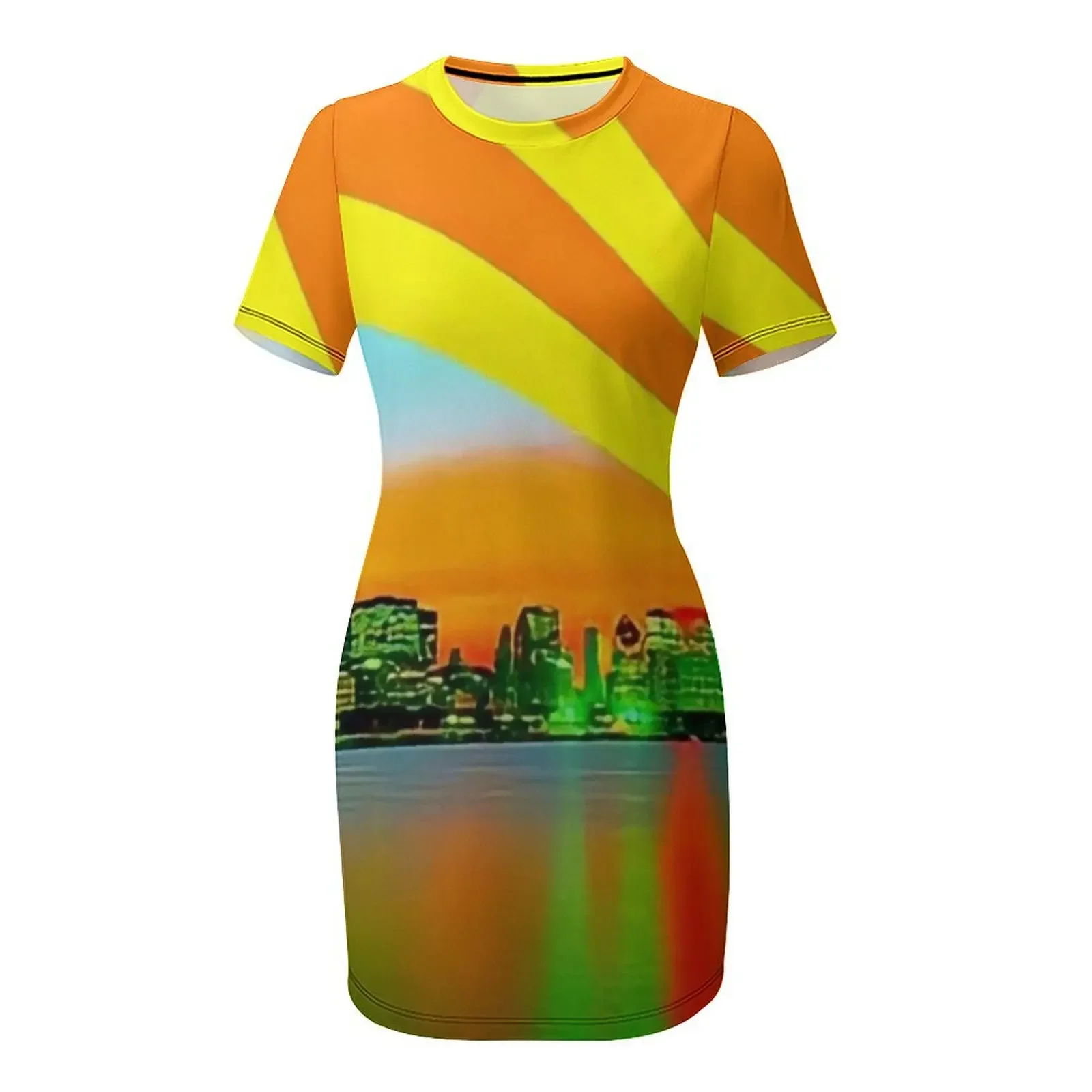 Sunset on Boognish Short-Sleev - Summer Clothing Online 评论和价格