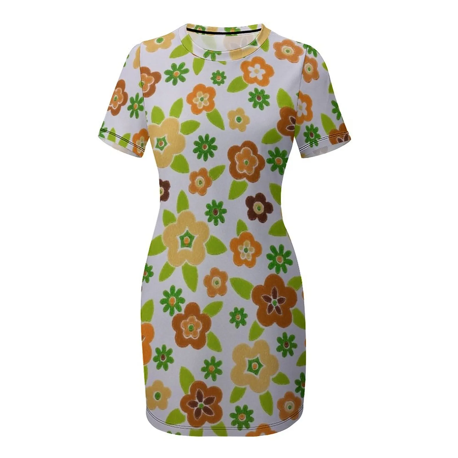 60s Printed-On Flower Design S - Summer Clothing Online 评论和价格
