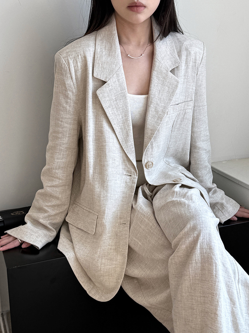 Autumn Hig-end Linen Material  - Summer Clothing Material 评论和价格