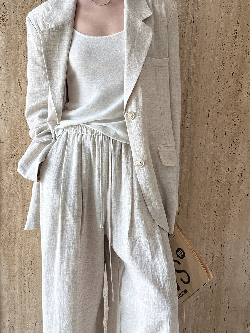 Autumn Hig-end Linen Material  - Summer Clothing Material 评论和价格