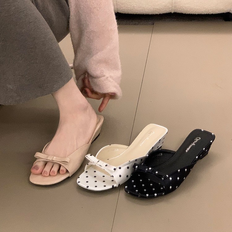 2026 New Polka Dot Wedges Heel - Summer Light Clothing 评论和价格