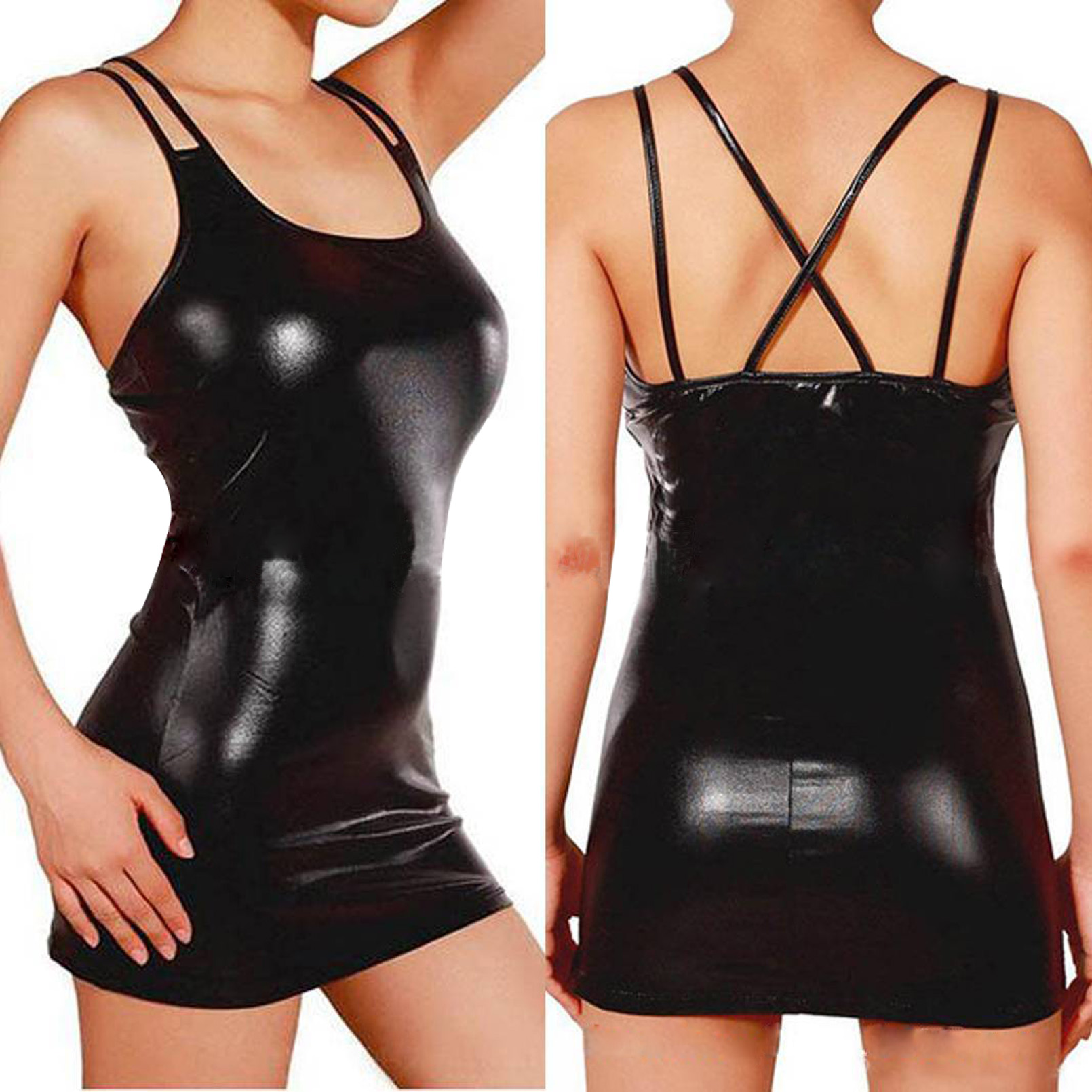 Sexy Erotic Hot Pu Metallic Le - One Summer Clothing Uk 评论和价格