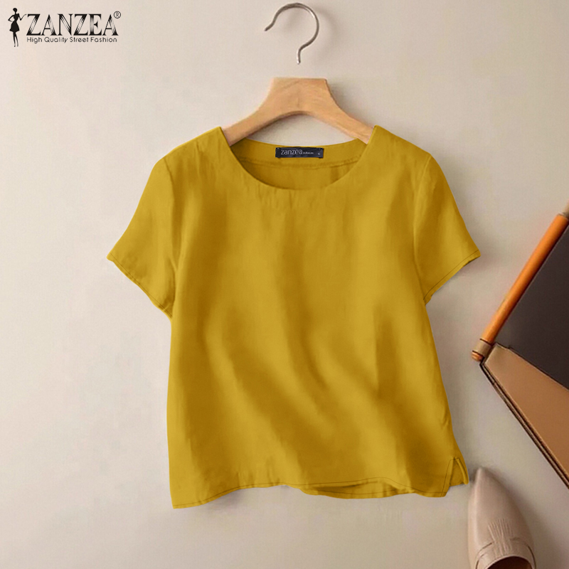 ZANZEA Summer Casual Cotton Bl - Summer Days Clothing 评论和价格