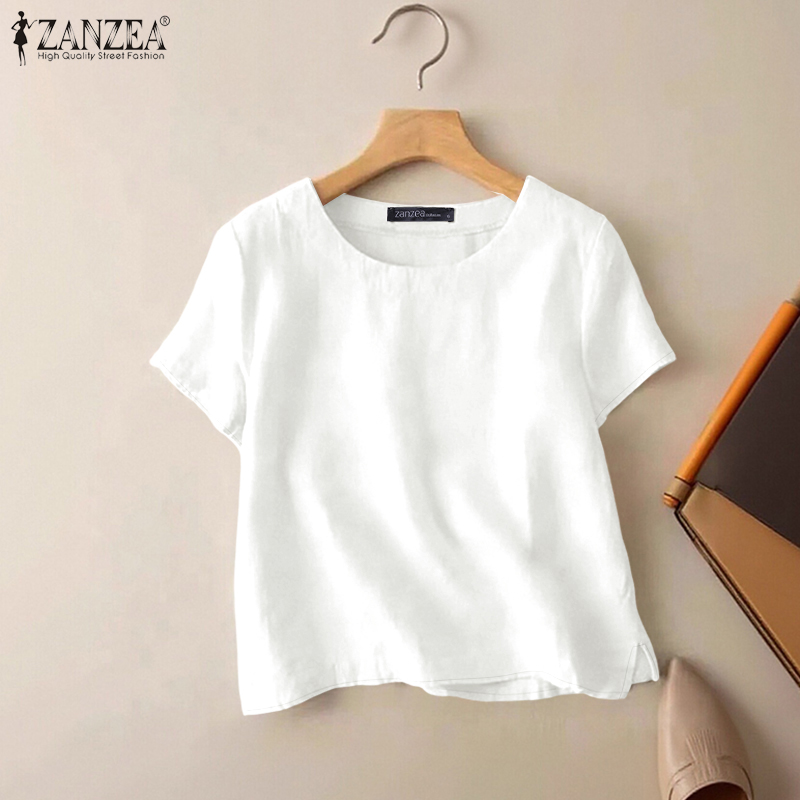 ZANZEA Summer Casual Cotton Bl - Summer Days Clothing 评论和价格