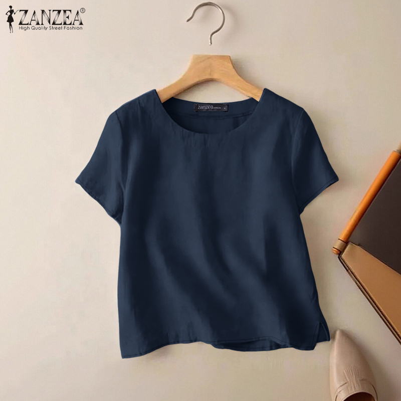 ZANZEA Summer Casual Cotton Bl - Summer Days Clothing 评论和价格