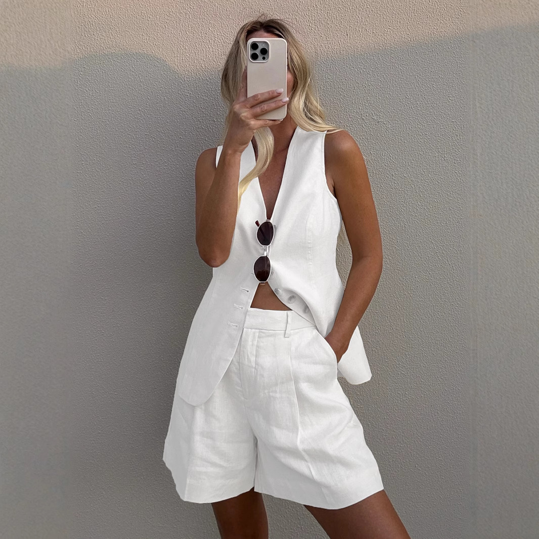 Wolfeel Cotton linen Chic Casu - Summer Clothing Linen 评论和价格