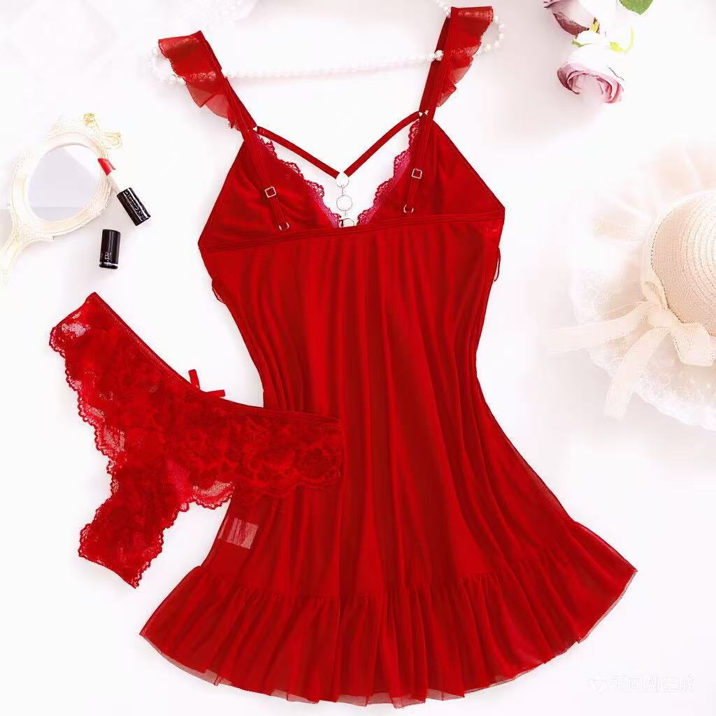 2026 New Red Sexy Lingerie Set - Summer Nights Clothing 评论和价格