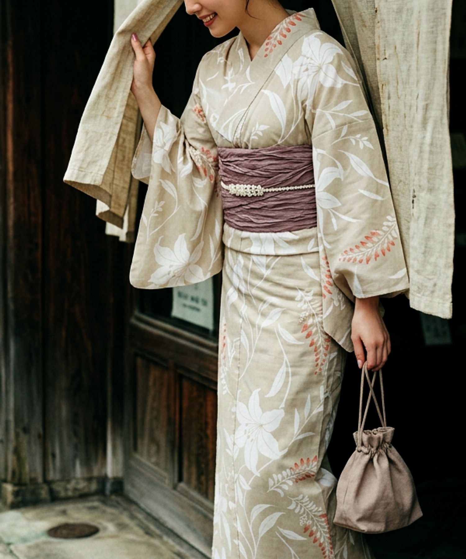 Traditional Yukata Kimono Cott - Summer Clothing Material 评论和价格