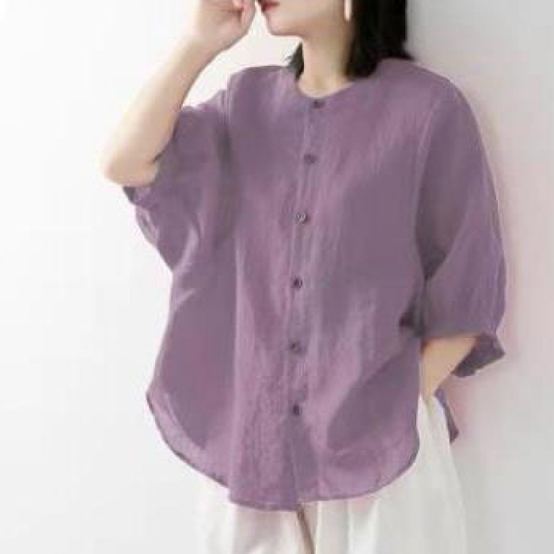 Cotton and linen shirt women's - Summer Clothing Linen 评论和价格