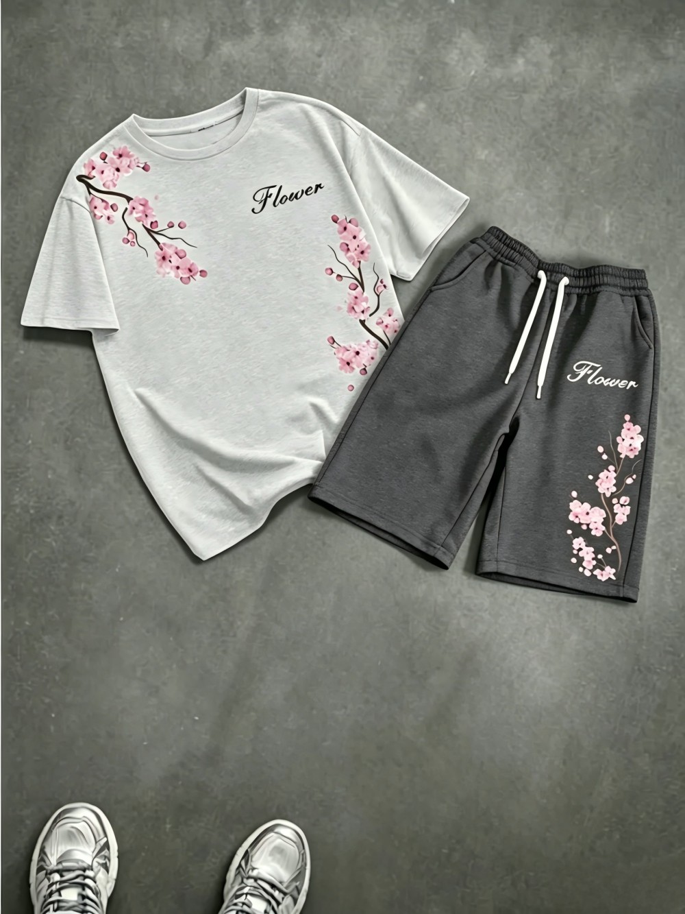 Men's Summer Cherry Blossom Le - Summer Clothing For Young Men 评论和价格