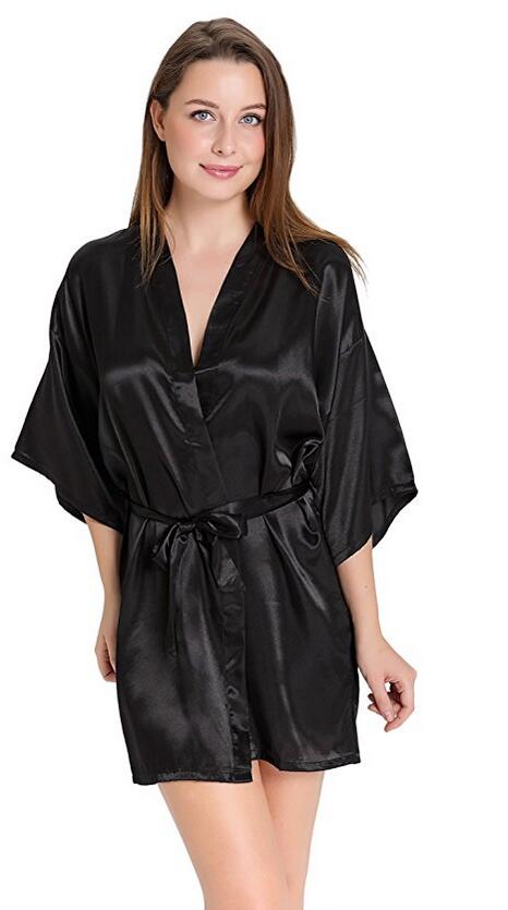 Sexy Silk Satin Night Kimono R - Summer Nights Clothing 评论和价格