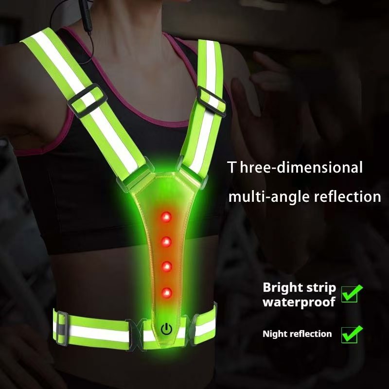 LED Running Vest Reflective Gl - Summer Nights Clothing 评论和价格