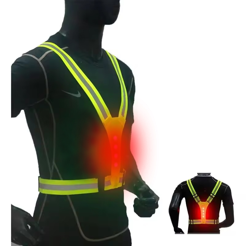 LED Running Vest Reflective Gl - Summer Nights Clothing 评论和价格