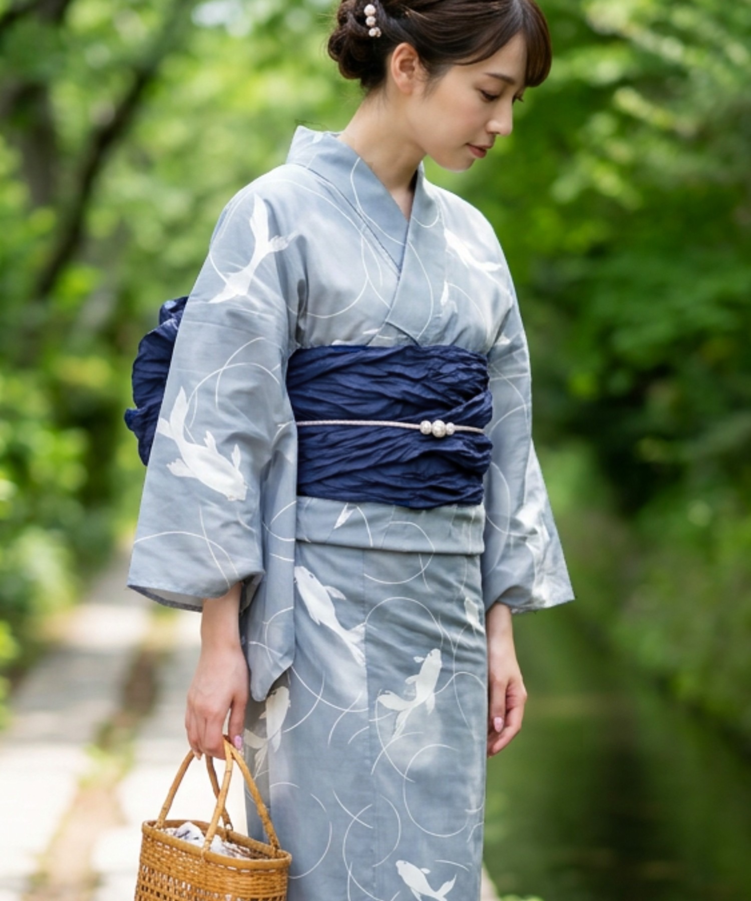 Traditional Yukata Kimono Cott - Summer Clothing Material 评论和价格