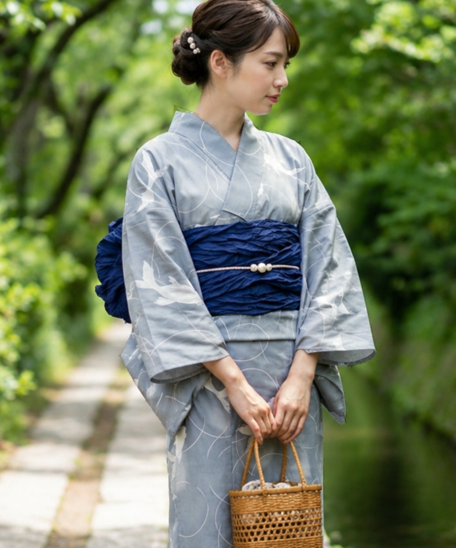 Traditional Yukata Kimono Cott - Summer Clothing Material 评论和价格
