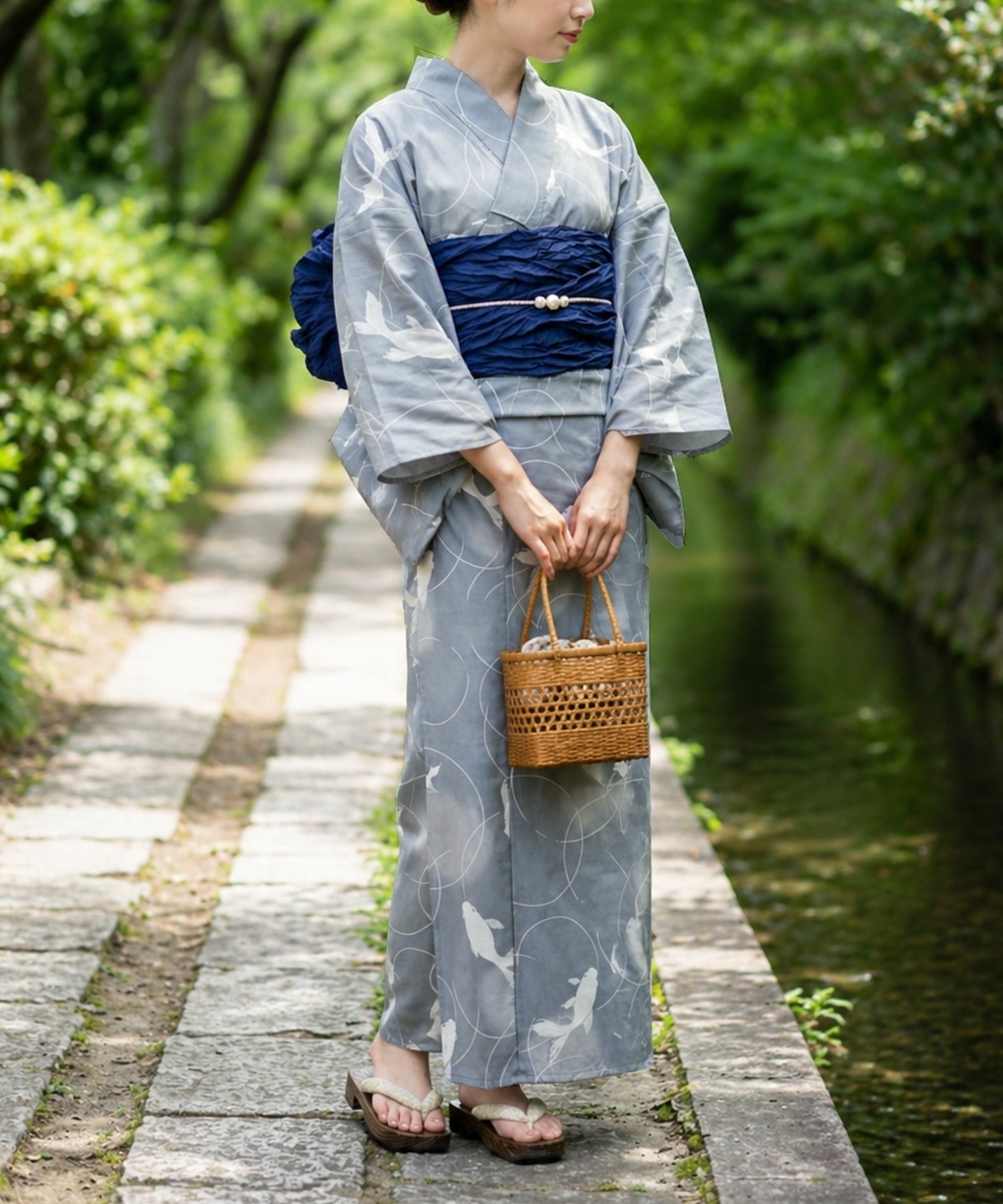 Traditional Yukata Kimono Cott - Summer Clothing Material 评论和价格