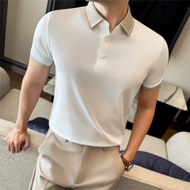 High Stretch Short Sleeved Pol - Summer Light Clothing 评论和价格