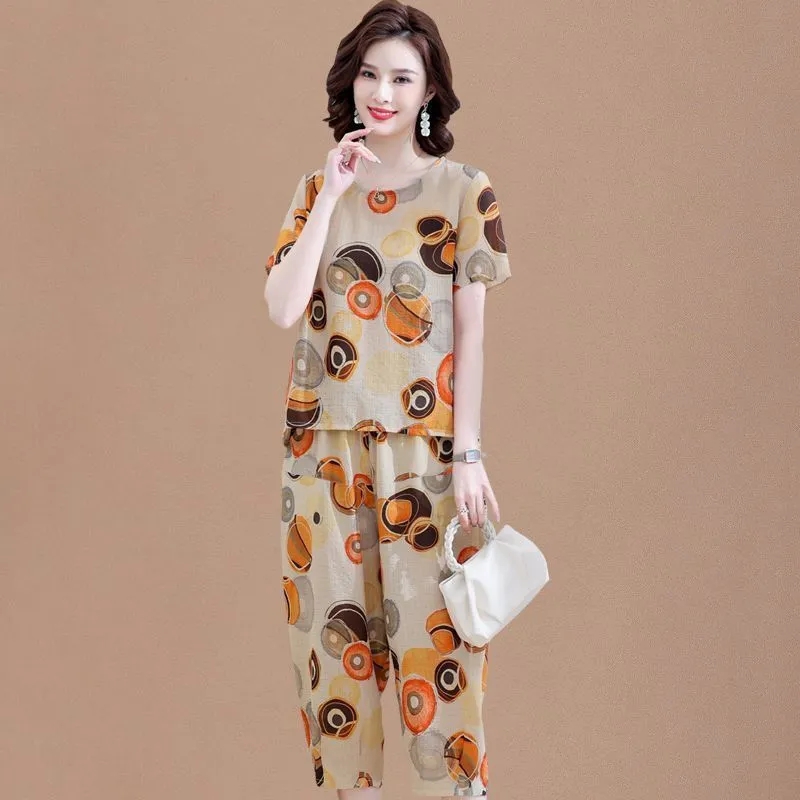 New Short-Sleeved T-Shirt for  - Summer Clothing Linen 评论和价格