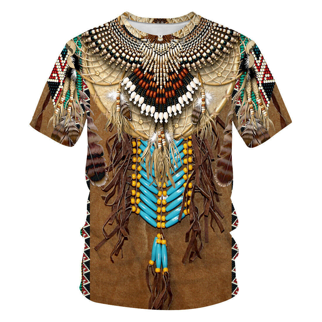 Indian Ethnic Style 3D Print T - Indian Summer Vintage Clothing 评论和价格