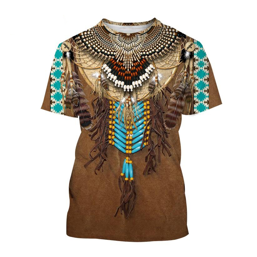 Indian Ethnic Style 3D Print T - Indian Summer Vintage Clothing 评论和价格