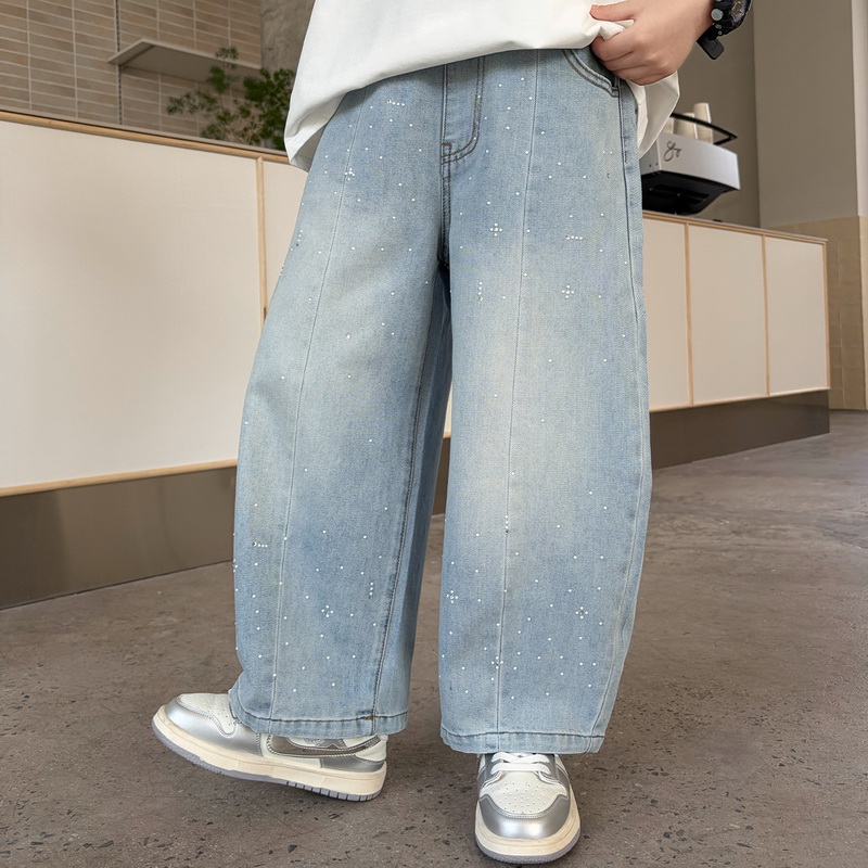 Boys' Summer Jeans with Rhines - Summer Clothing For Teens 评论和价格
