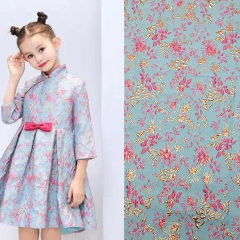 Bronzing Jacquard Brocade Poly - Summer Clothing Material 评论和价格