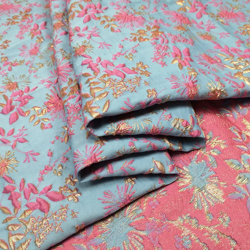 Bronzing Jacquard Brocade Poly - Summer Clothing Material 评论和价格