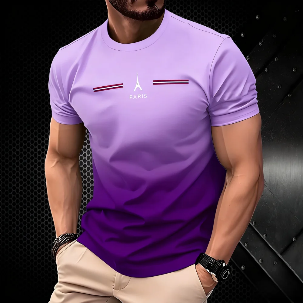 Summer Men's Clothing 3D Gradi - Summer Clothing In Paris 评论和价格