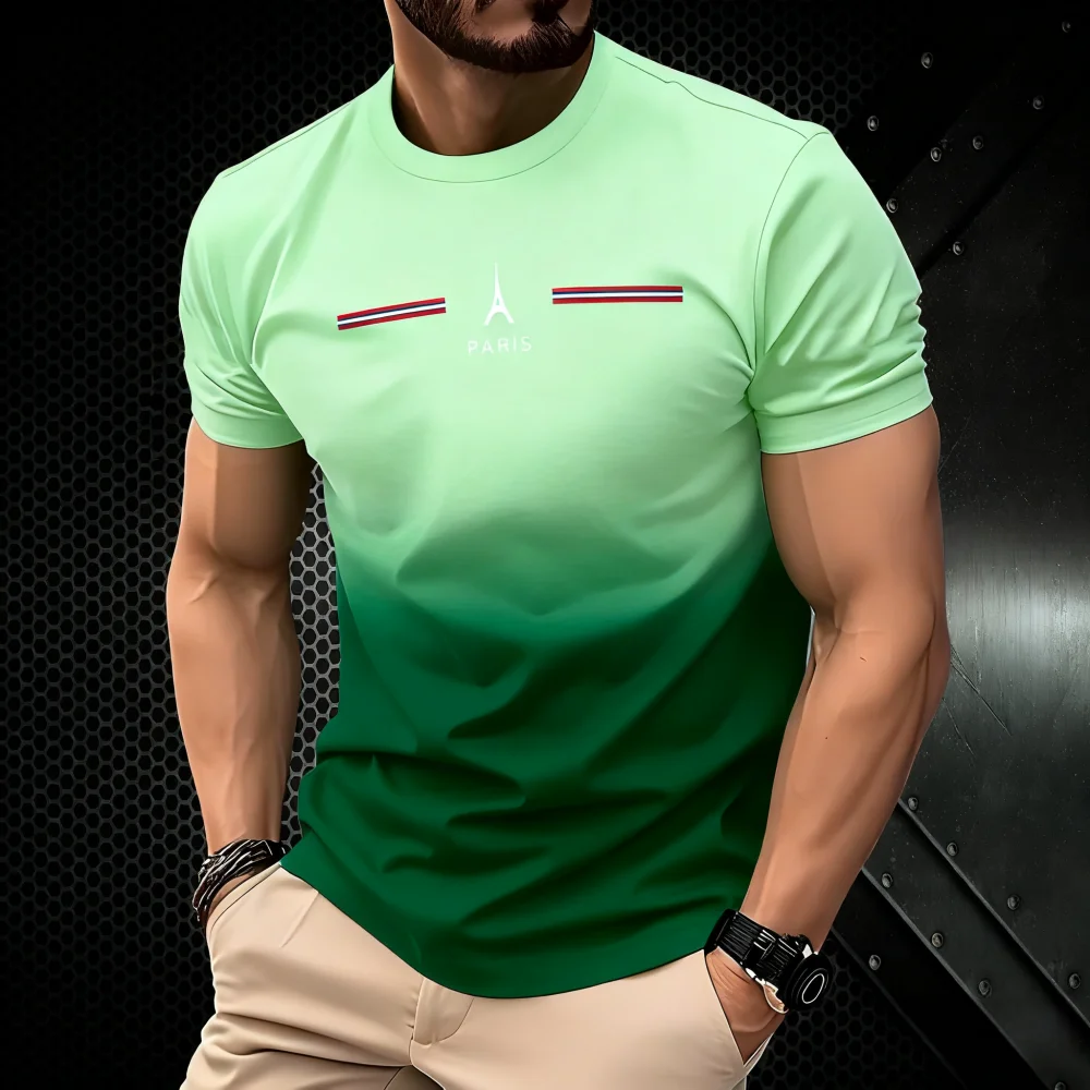 Summer Men's Clothing 3D Gradi - Summer Clothing In Paris 评论和价格