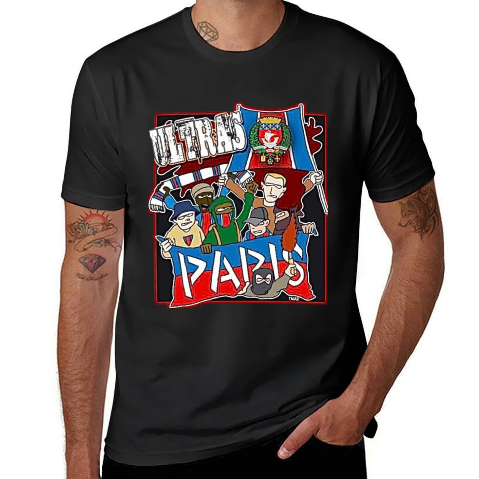 Ultras Paris T-Shirt Aesthetic - Summer Clothing In Paris 评论和价格