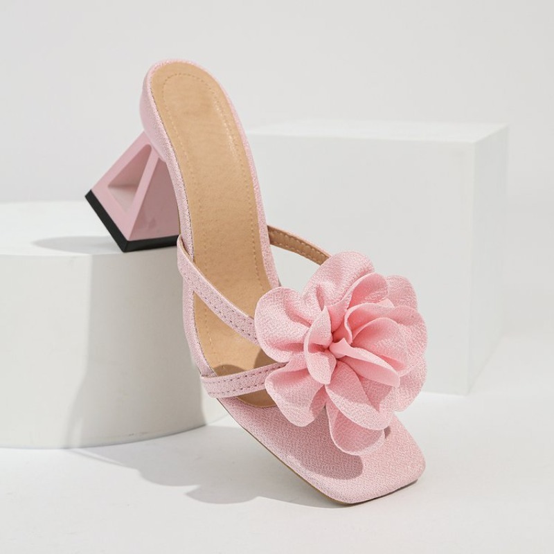 Womens 3D Flower Decor Sandals - Summer Clothing Dress 评论和价格