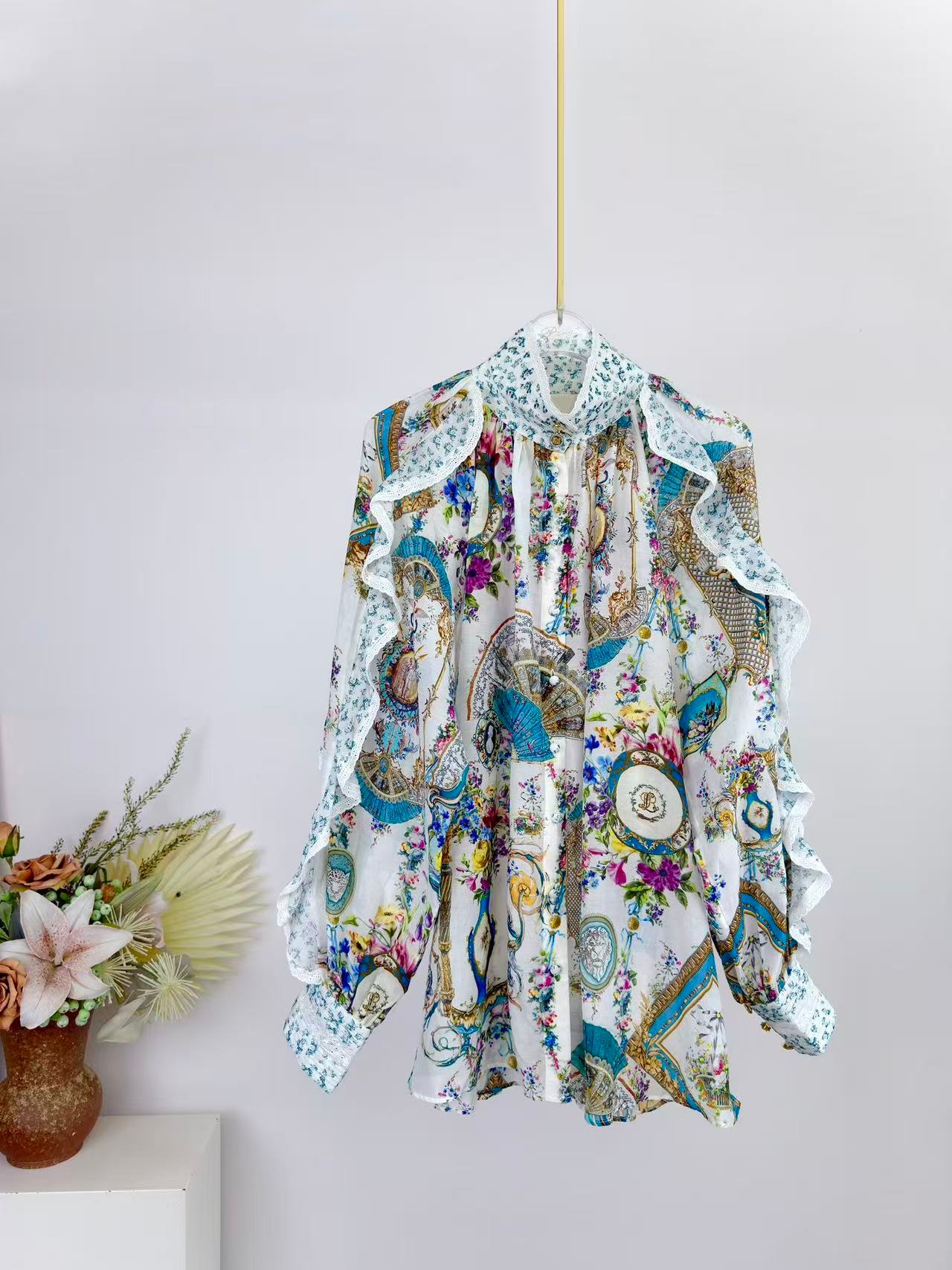 2026 Women Flower Print Set Cr - Summer Clothing Linen 评论和价格