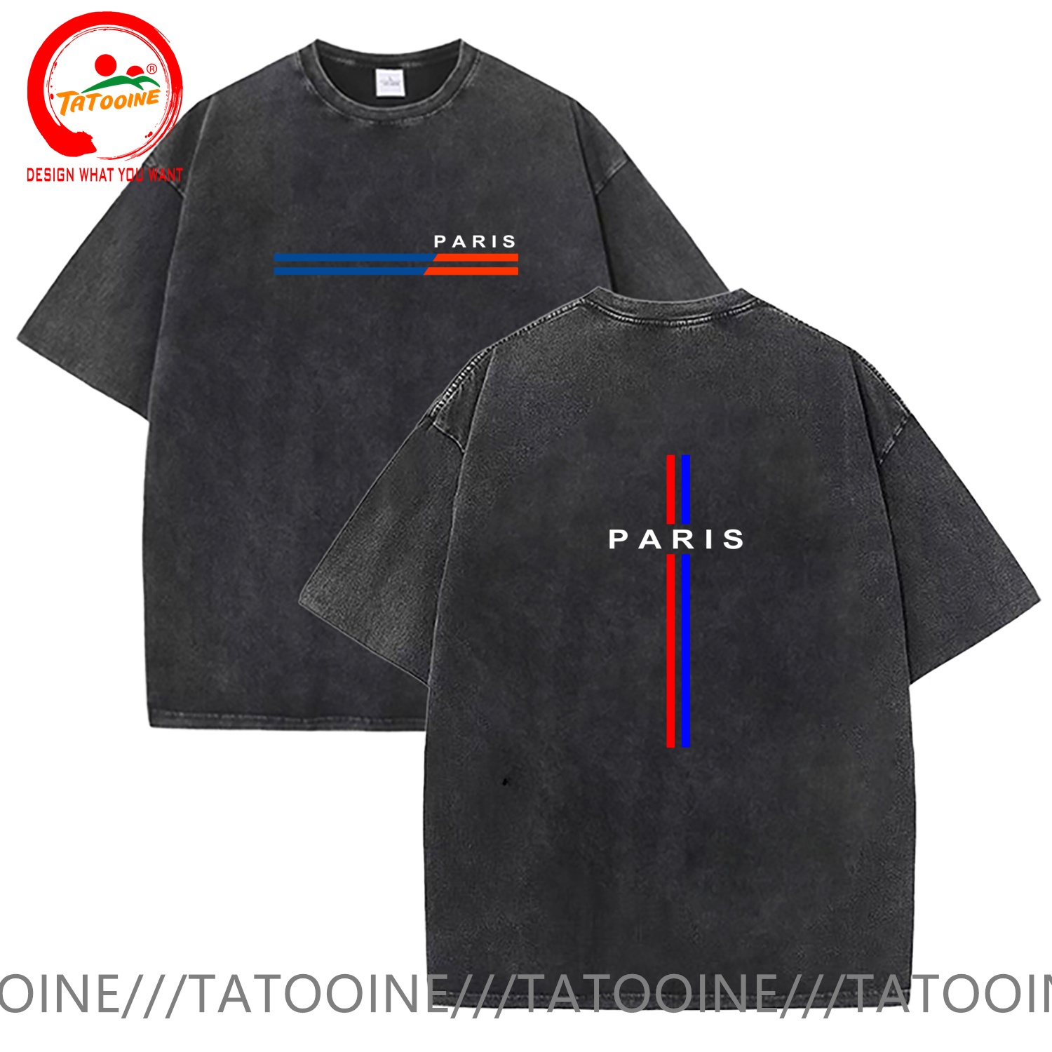 Vintage Washed Cotton T-Shirt  - Summer Clothing In Paris 评论和价格