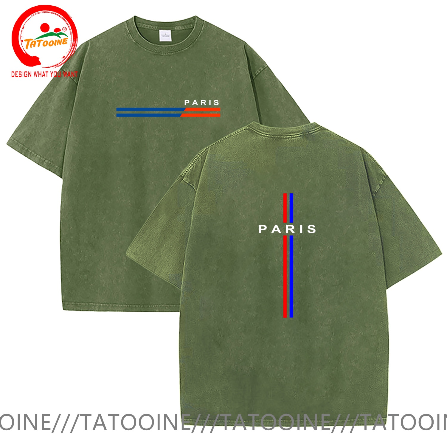Vintage Washed Cotton T-Shirt  - Summer Clothing In Paris 评论和价格