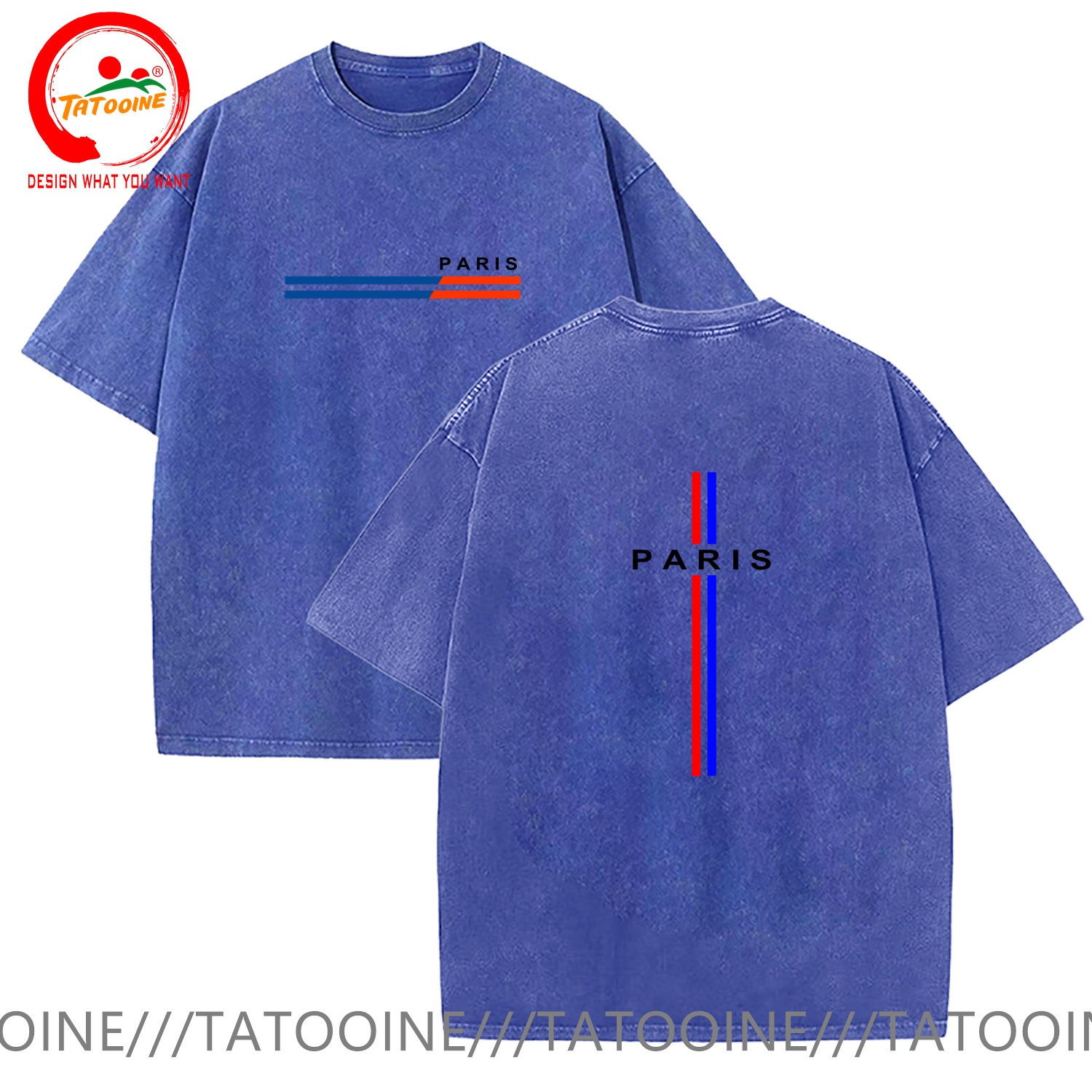 Vintage Washed Cotton T-Shirt  - Summer Clothing In Paris 评论和价格