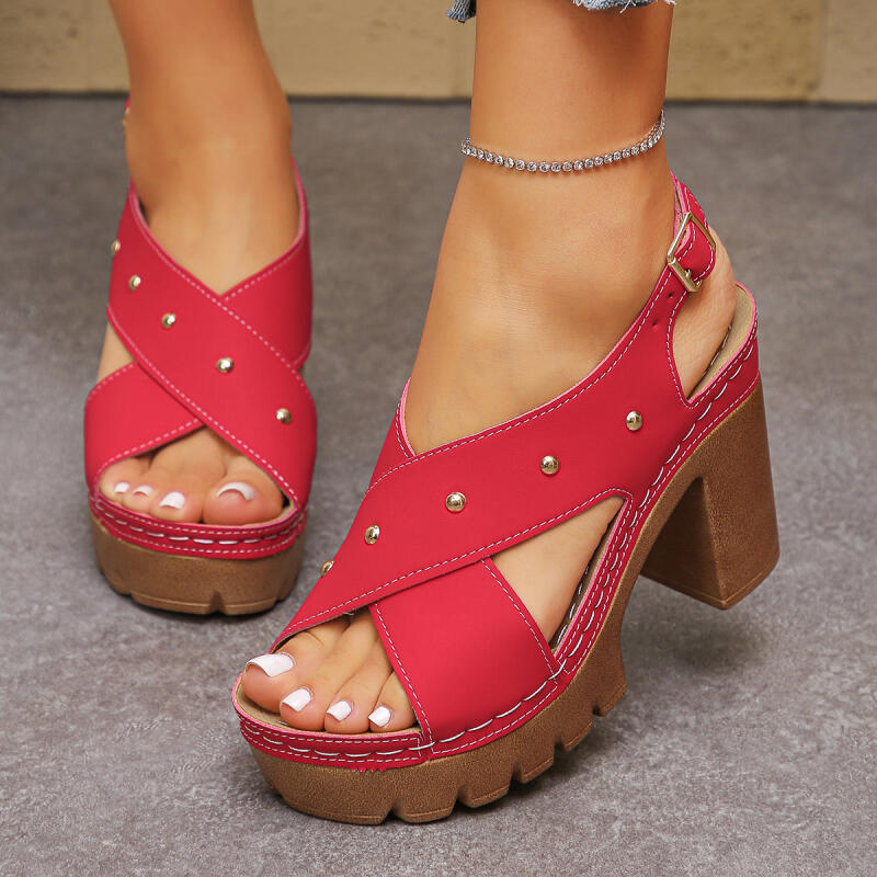 Vintage Super High Heel Cross  - Summer Clothing Dress 评论和价格