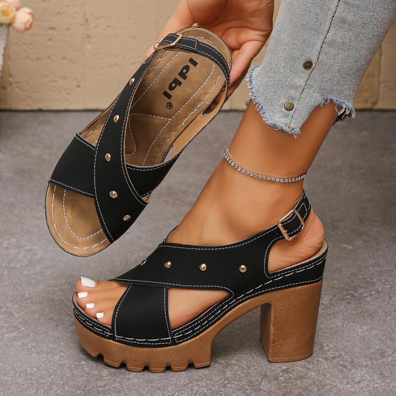 Vintage Super High Heel Cross  - Summer Clothing Dress 评论和价格